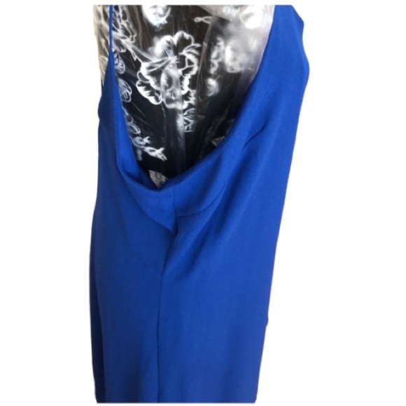 Xhilaration size XXL royal blue lined V-neck dress with criss cross back NWT - Picture 4 of 8